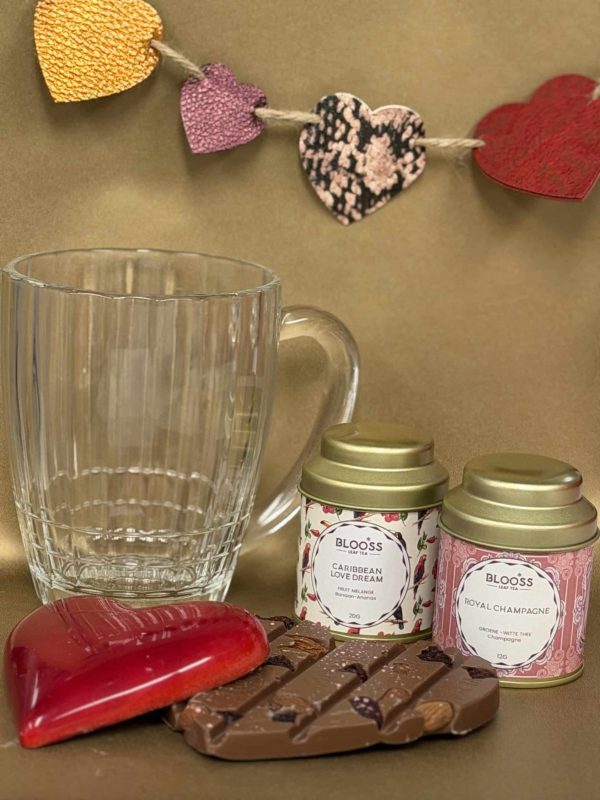 Valentijnspakket met chocoladeharten