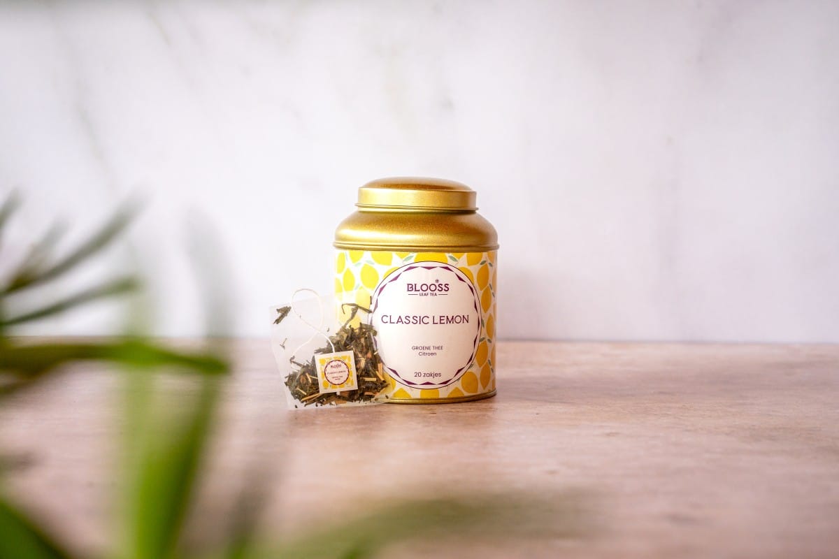Theeblik incl. 20 builtjes - Classic Lemon