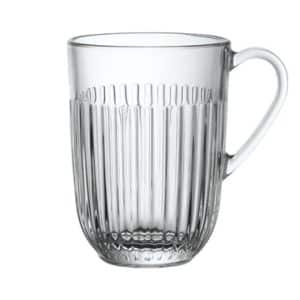 Theeglas met ribbel - hoog